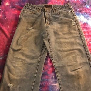 Vintage torn and frayed men’s Royal Robbin jeans